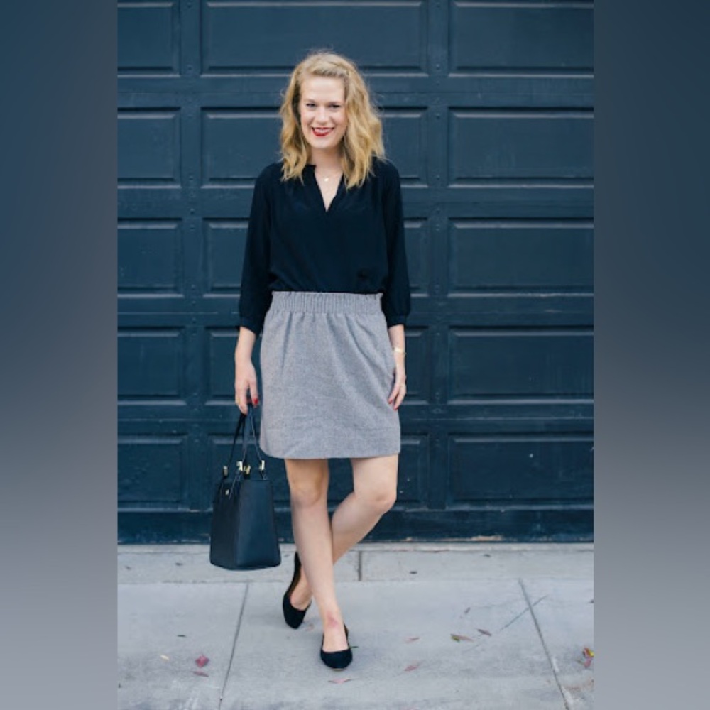 J. Crew Wool Paperbag Sidewalk Skirt - Picture 3 of 7